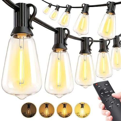 Outdoor String Led Patio Lights - 50Ft 15M Outside Waterproof