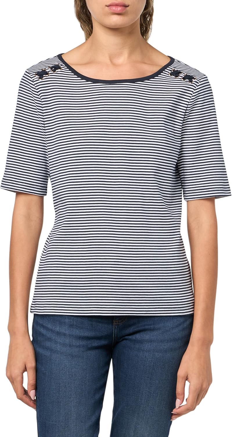 Tommy Hilfiger Womens Tie Sleeve Top