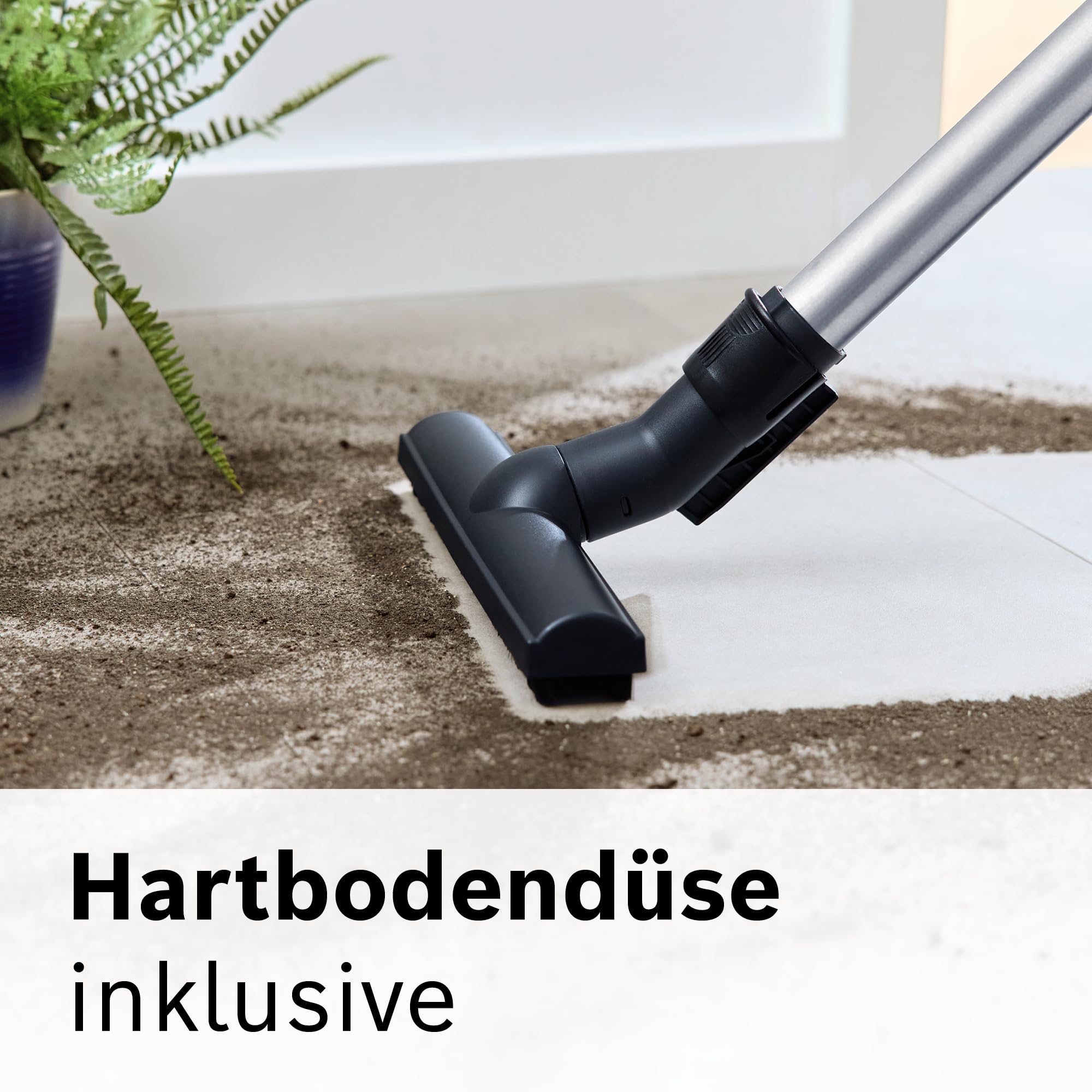 Bosch Staubsauger mit Beutel ProSilence Serie 8 BGB75XSIL, Bodenstaubsauger, ideal für Allergiker, Hygiene-Filter, 10 Jahre Motorgarantie, Hartbodendüse, langes Kabel, Made in Germany, 650 W, weiß