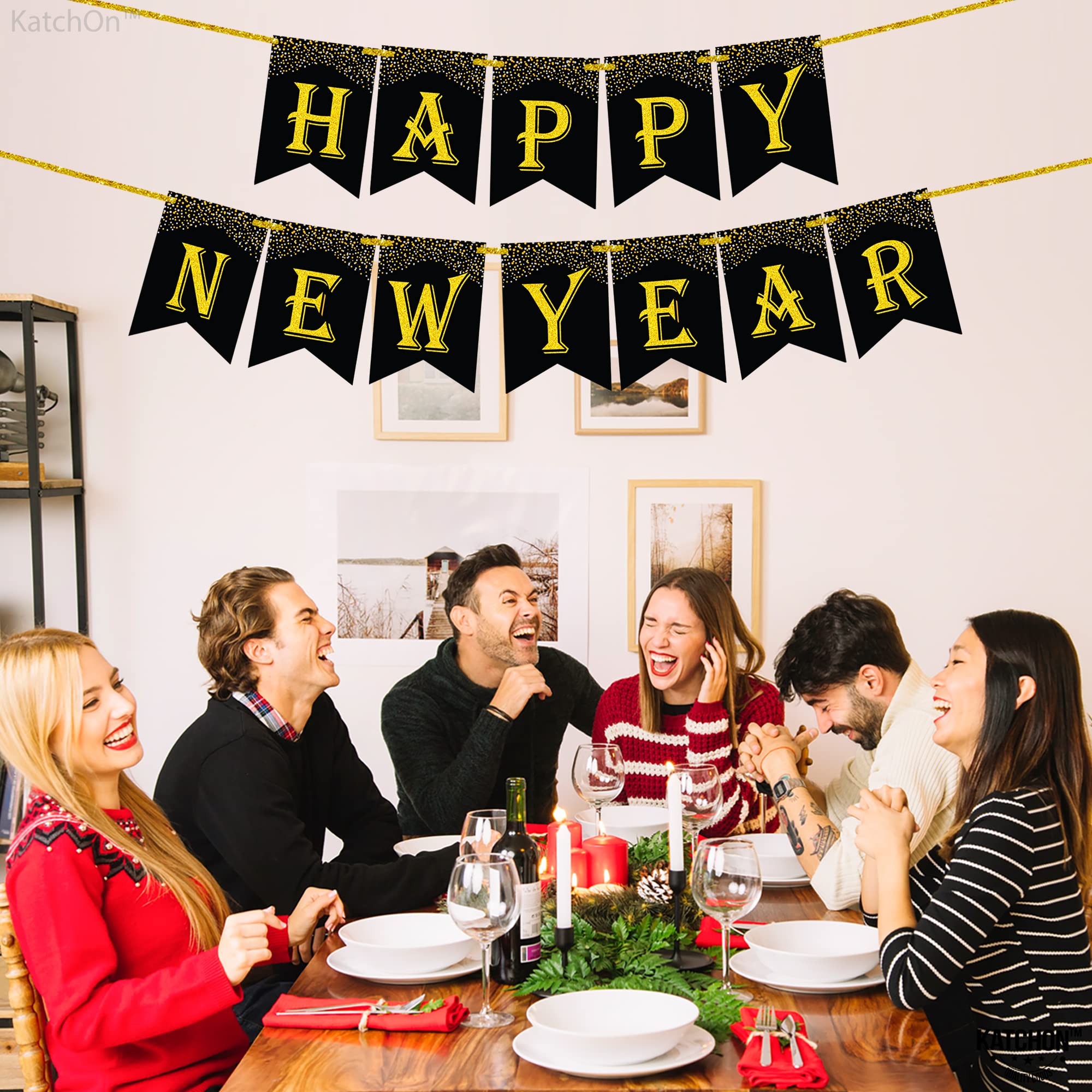 Snapklik.com : Happy New Year Banner 2026 - Large 10 Feet, No DIY Gold ...