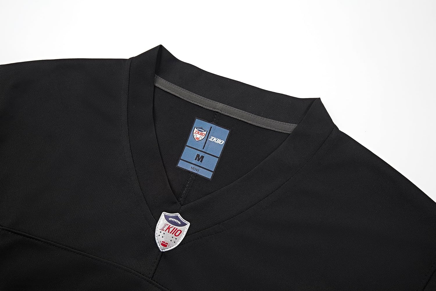 Custom Mens/Youth Football Stitched T-Shirt for Sports Fan Black No Brand/Logos