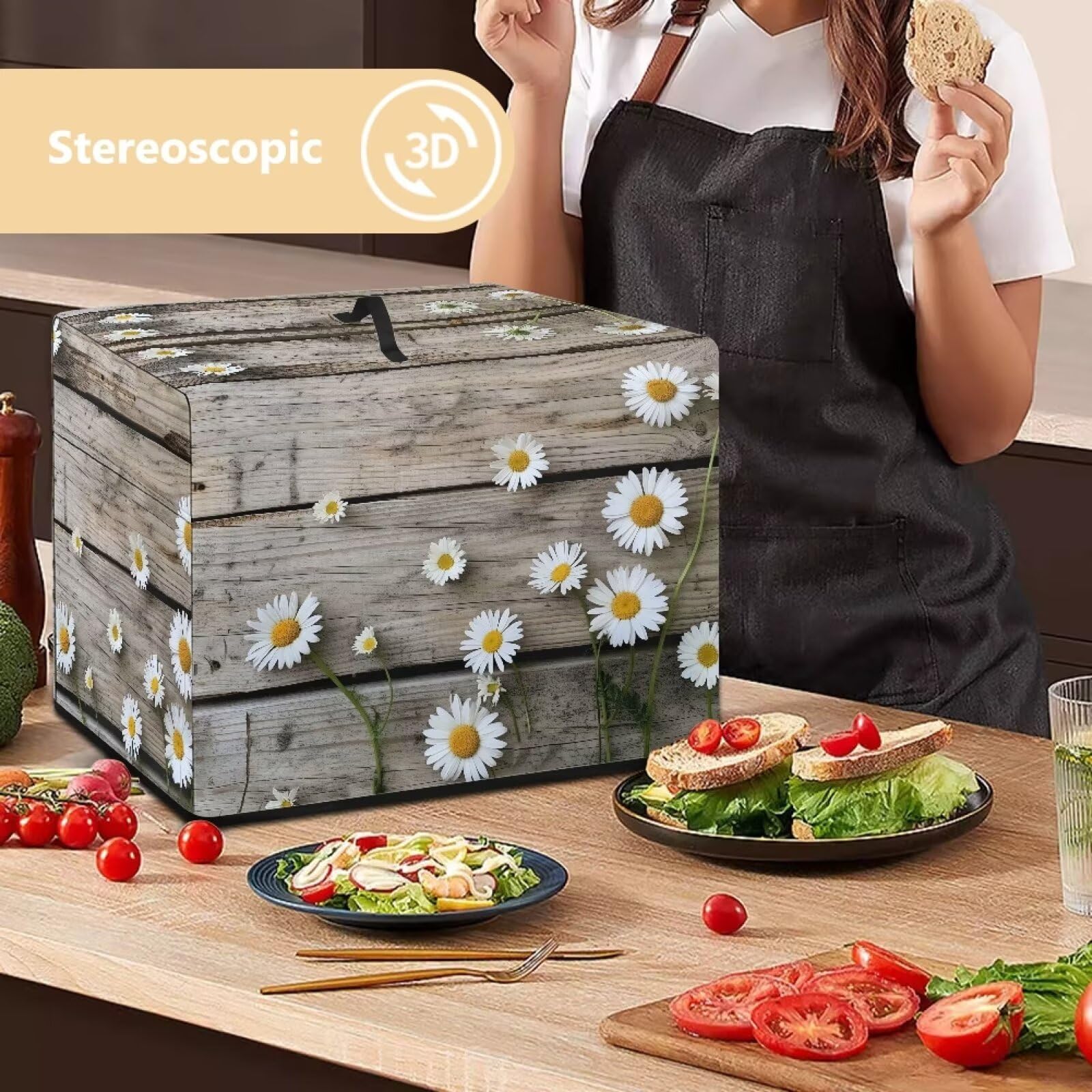 Housse Imperméable Pour Trancheuse à Viande - 40,6x33x33 Cm - Avec Poignée Et Poches De Rangement