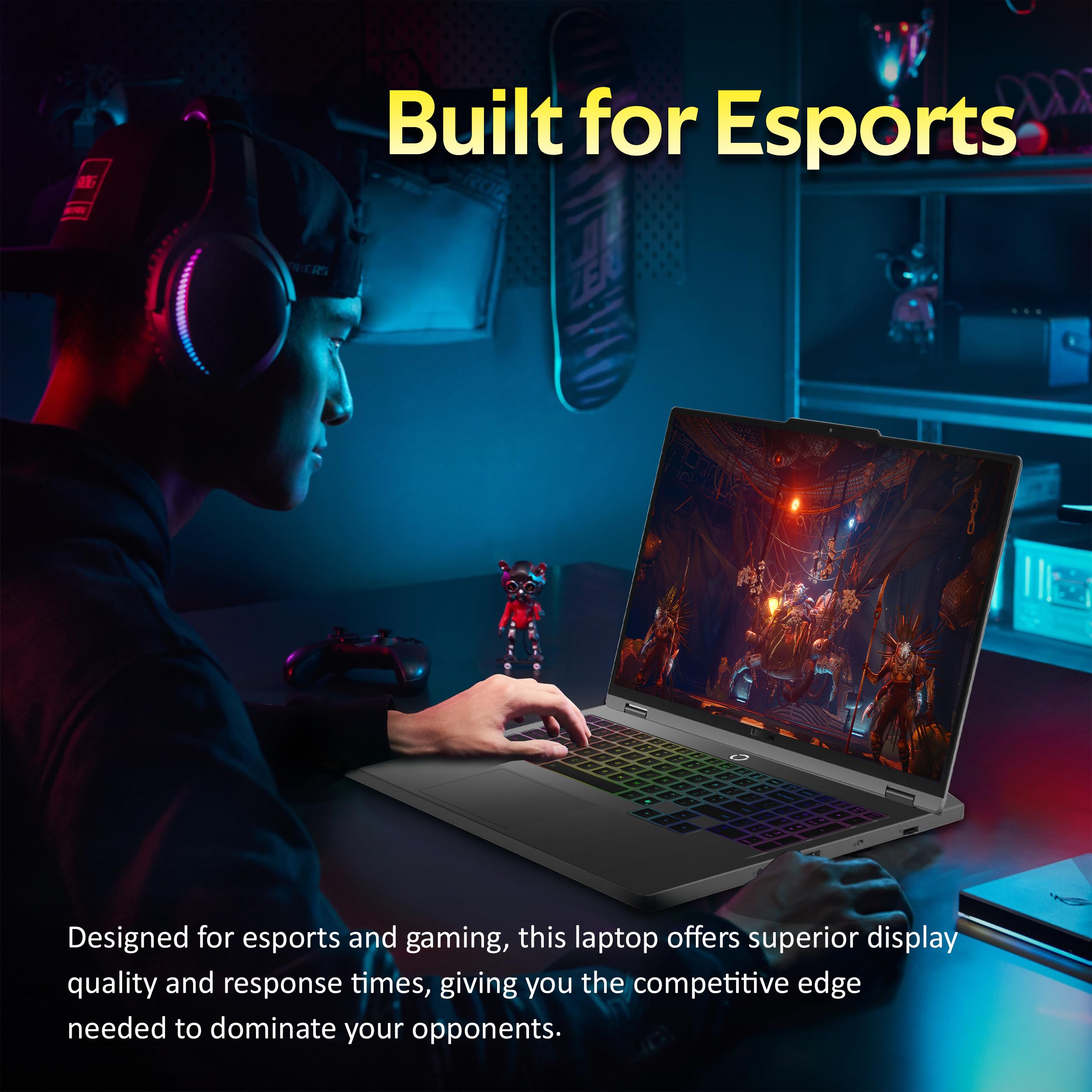 Lenovo Legion 5 16" WQXGA 240Hz Gaming Laptop, Intel Ultra 9 275HX, NVIDIA GeForce RTX 5060, 32GB DDR5, 2TB Storage (1TB SSD+1TB Docking Station), Tastiera retroilluminata RGB a 24 zone, Win 11 Pro