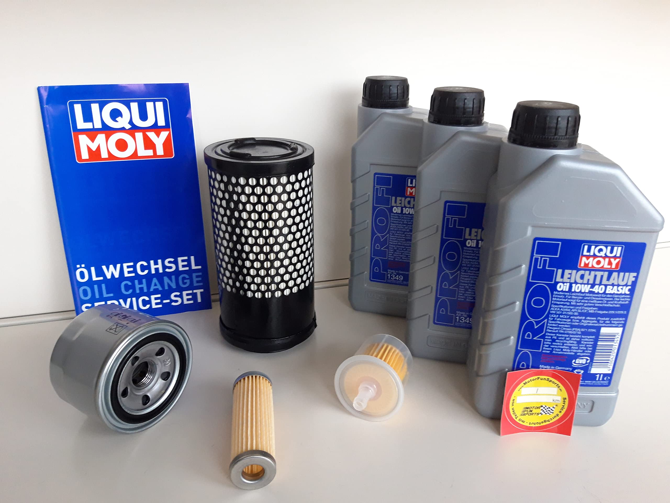 Kit de mantenimiento (pequeño) adecuado para Kubota U10 U10-Alpha U10-3 con aceite y filtro