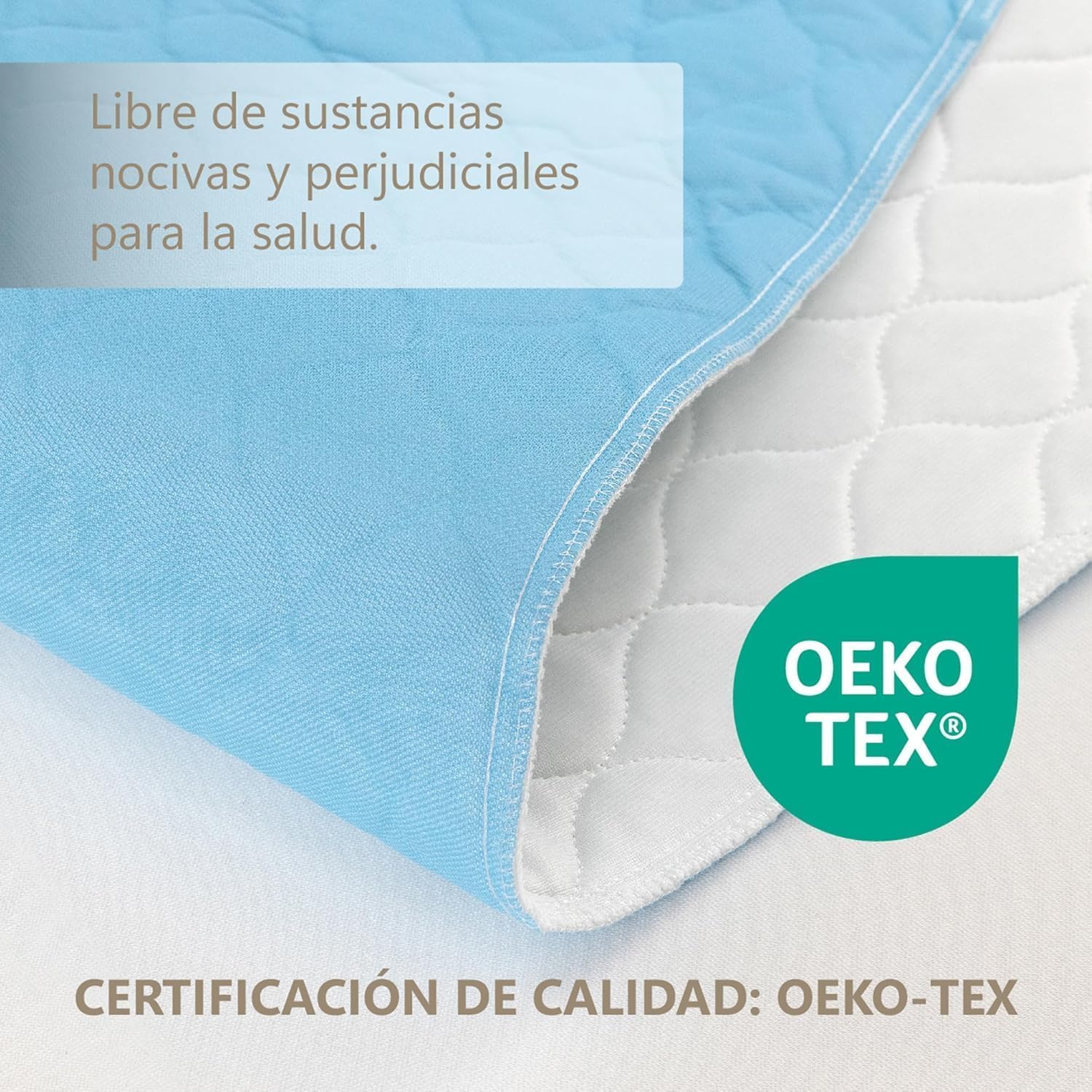 Empapadores Cama Adultos Lavable y Ajustable, Protector Colchón, Impermeable, Reutilizable, 4 Capas, Más de 200 Lavados. Fabricado en España. (1, 180x85 (2 Unidades))