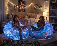 Vista 4 de Sillas inflables iluminadas con LED Air Candy (Silla de juegos iluminada con LED Galaxy)