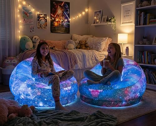 Miniatura 4 de Sillas inflables iluminadas con LED Air Candy (Silla de juegos iluminada con LED Galaxy)