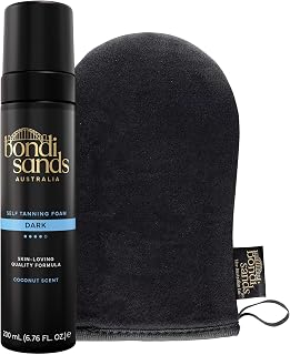 Self Tanning Foam + Application Mitt | Includes Lightweight Sunless Foam + Reusable Mitt for a Flawless Finish, Cruelty-Free