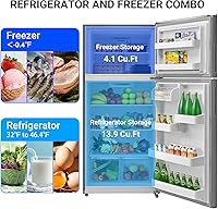 Vista 3 de 30" Freestanding Top Freezer Refrigerator, 18.0 Cu. Ft. Frost Free Refrigerator, Full Size Refrigerator with Freezer, Garage Fridge, Standard Depth