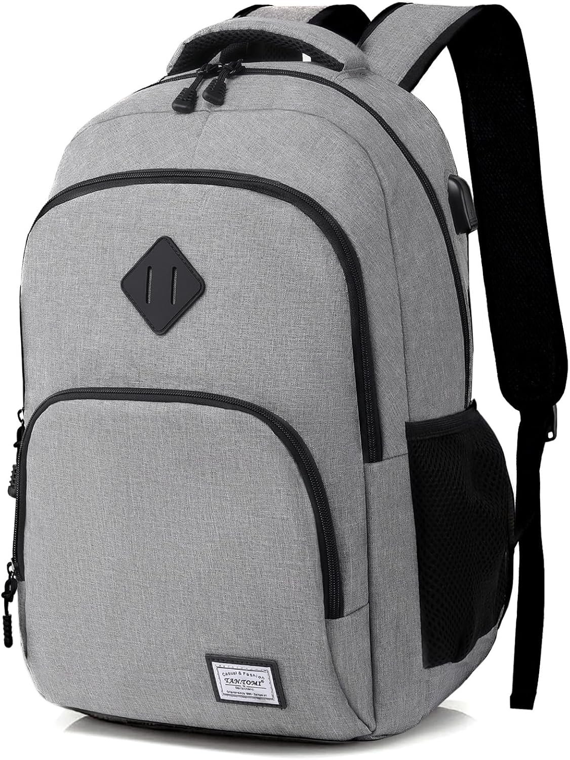 MoFut Sac à dos homme femme sac à dos voyage, sac d&rsquo;école avec compartiment pour ordinateur portable de 15,6&Prime;, étanche Sac a Dos College Université employés de bureau voyages randonnée