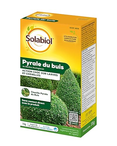 SOLABIOL Traitements Pyrale du Buis Au Bacillus Thuringiensis (BTK) -