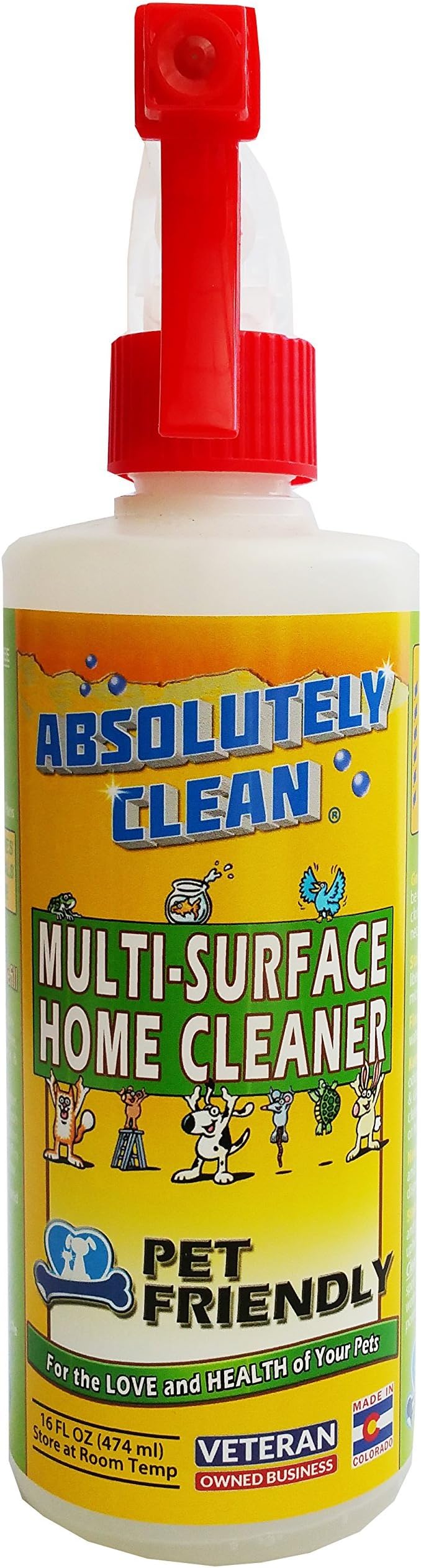 Natural Enzyme All Purpose Cleaner, Multi-Surface Home Cleaner, Powerful, Natural Enzymes Household Cleaner - Child & Pet Friendly Cleaner - Veterinarian Approved - USA Made