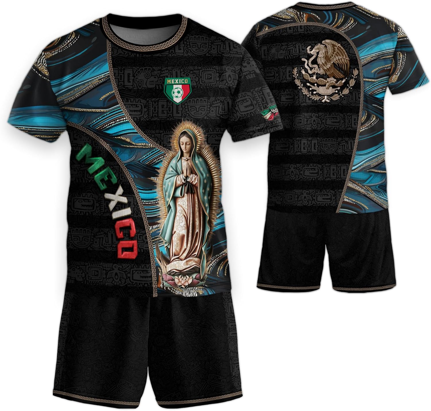 Mexico Soccer Jersey Kid, Mexican Soccer Jerseys Boys Girls Youth, Youth Mexican Soccer Jersey, Mexico Kids Uniform