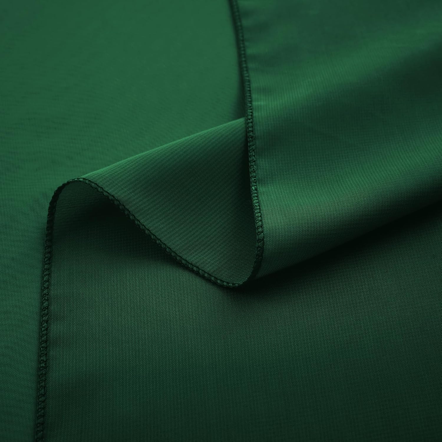 Horbaunal 12 Pack Dark Green Chiffon Table Runners 10FT Sheer Chiffon Runner 29x120 Inches Romantic Boho Rustic Table Runner for Wedding Party Bridal Baby Shower Table Decorations