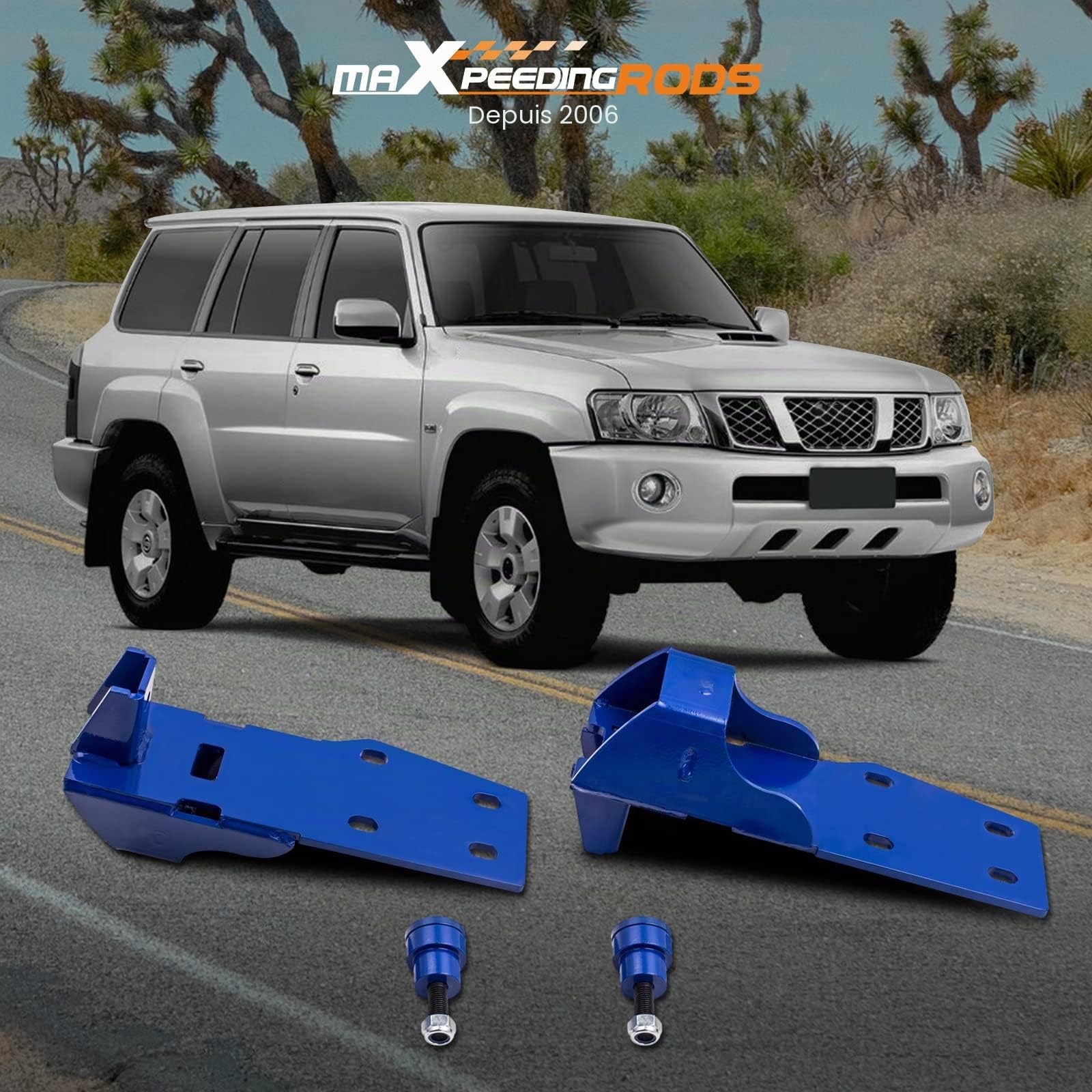 maXpeedingrods Dropbox de suspension 3"-5" pour Nissan Patrol GU GQ Y60 Y61 Kit d'aide au levage