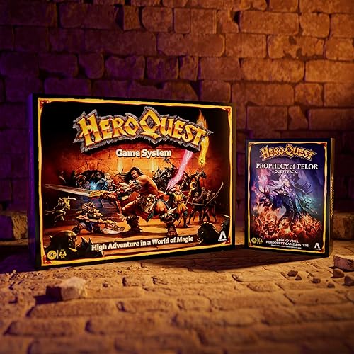 Miniatura 10 de Avalon Hill HeroQuest Prophecy of Telor Quest Pack, requiere el sistema de juego HeroQuest para jugar, juegos de mazmorras de rastreador, mayores de