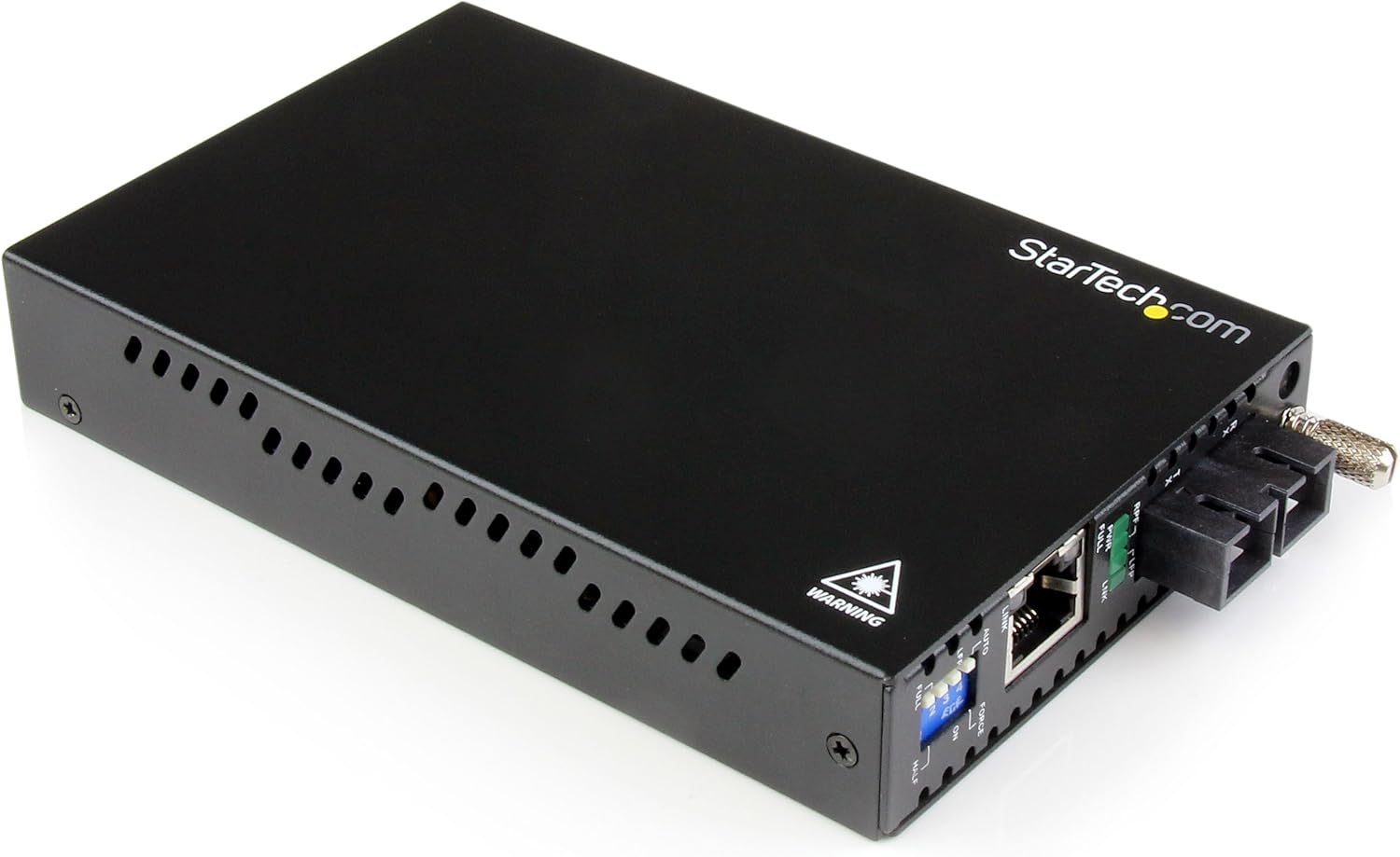 StarTech.com 10/100 Mbps Ethernet Single Mode WDM Fiber Media Converter Kit SC 20km, TAA (ET90110WDM2)