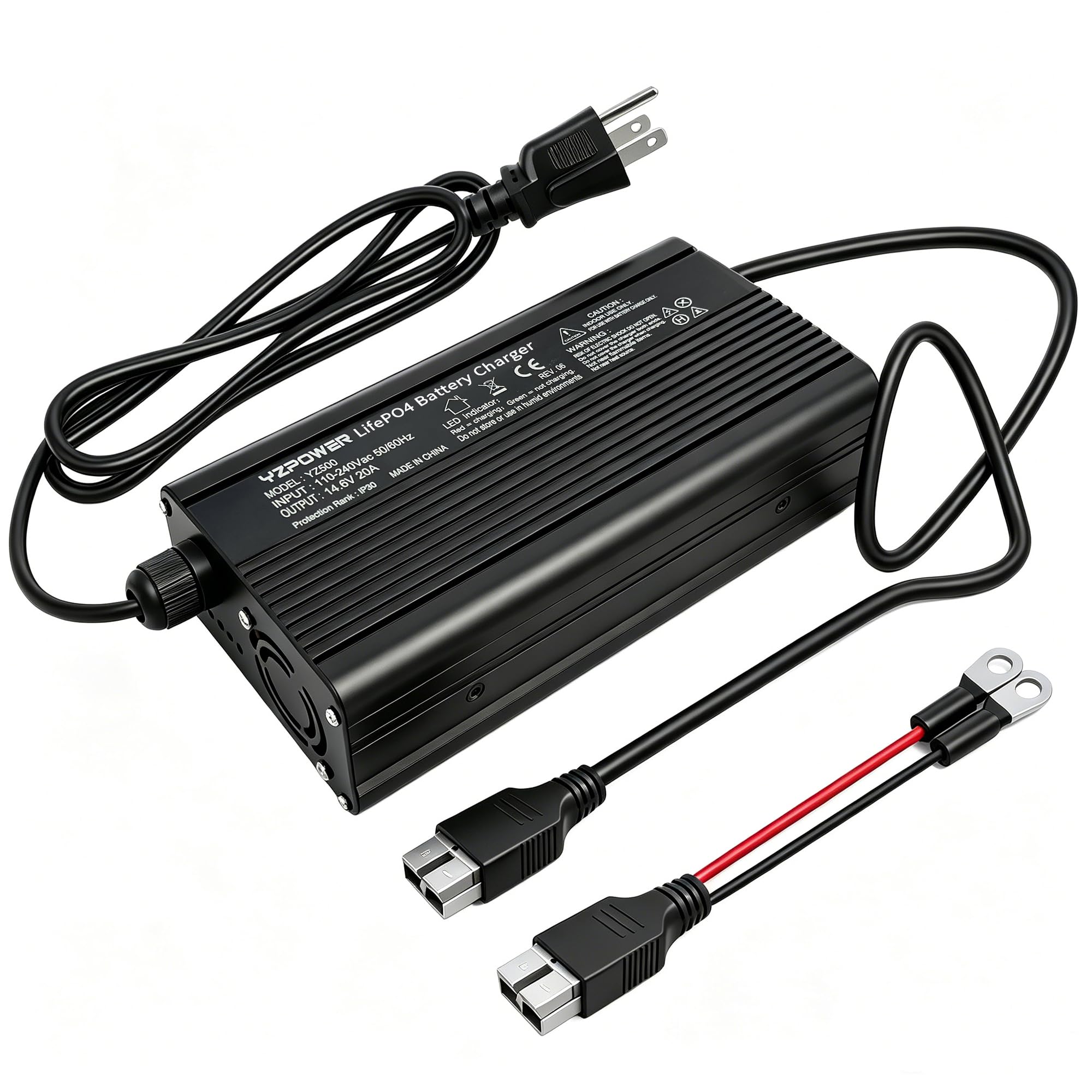 Amazon.com: YZPOWER 14.6V 20A Lifepo4 Battery Charger for 12.8v