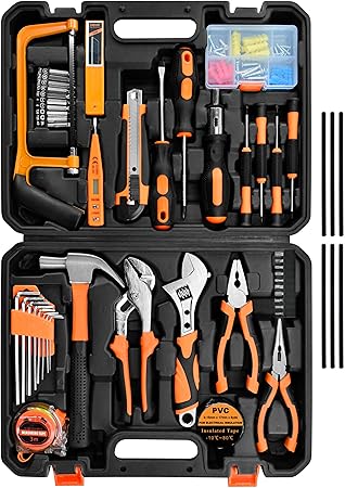SOLUDE Tool Set,148-Piece Home Repair Tool Kit for Men Women College Students,Household Basic Hand Tool Sets with Case for Home Maintenance,Dorm Essentials and DIY Projects