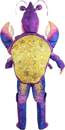 Disney Moana Tamatoa Costume for Adults - Jumpsuit, Shell, Headpiece, Mitts, Boot Covers - Officially Licensed
