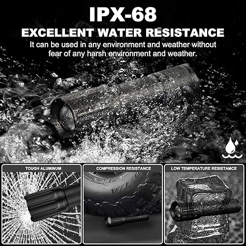 Miniatura 6 de ULTRAFIRE Linterna iluminadora IR, linterna LED IR de 850 nm para visión nocturna, mini iluminador infrarrojo táctico de largo alcance, enfoque