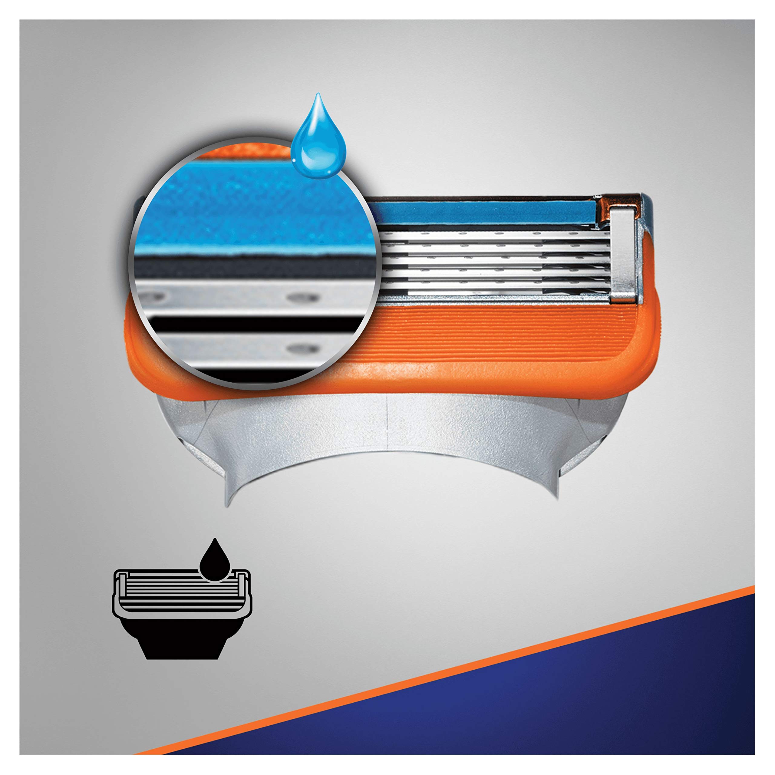 Gillette Fusion5, 12 Ricambi, Fino a 1 Mese di Rasatura