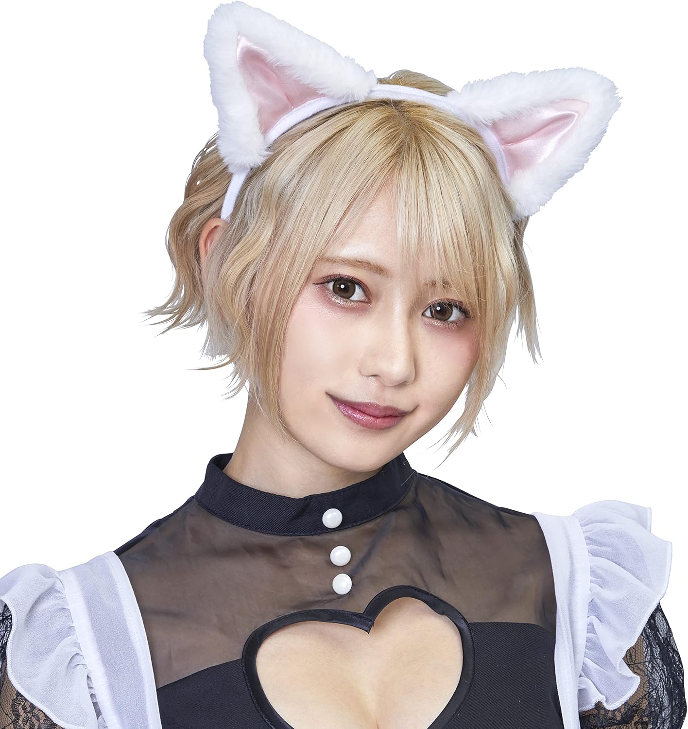 クリアストーン(Clearstone) コスプレ ハロウィン キャットカチューシャ 立ち耳 ユニセックス ホワイト×ピンク クリアストーン(Clearstone) コスプレ ハロウィン キャットカチューシャ 立ち耳 ユニセックス ホワイト...
