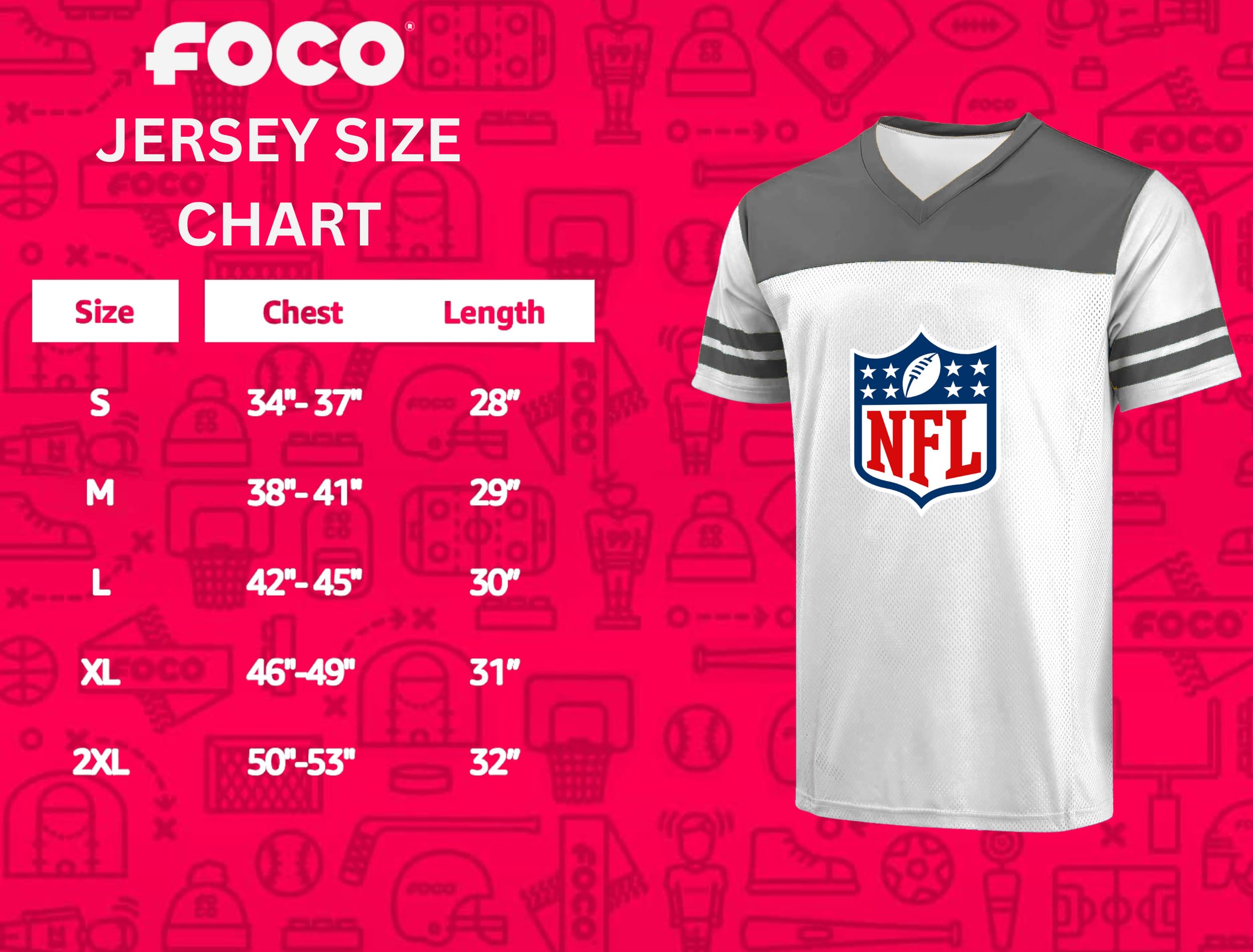 FOCO Foco NFL Dallas Cowboys Mens Team Logo Wordmark V-Neck Jersey T-Shirt Uomo (Pacco da 1)