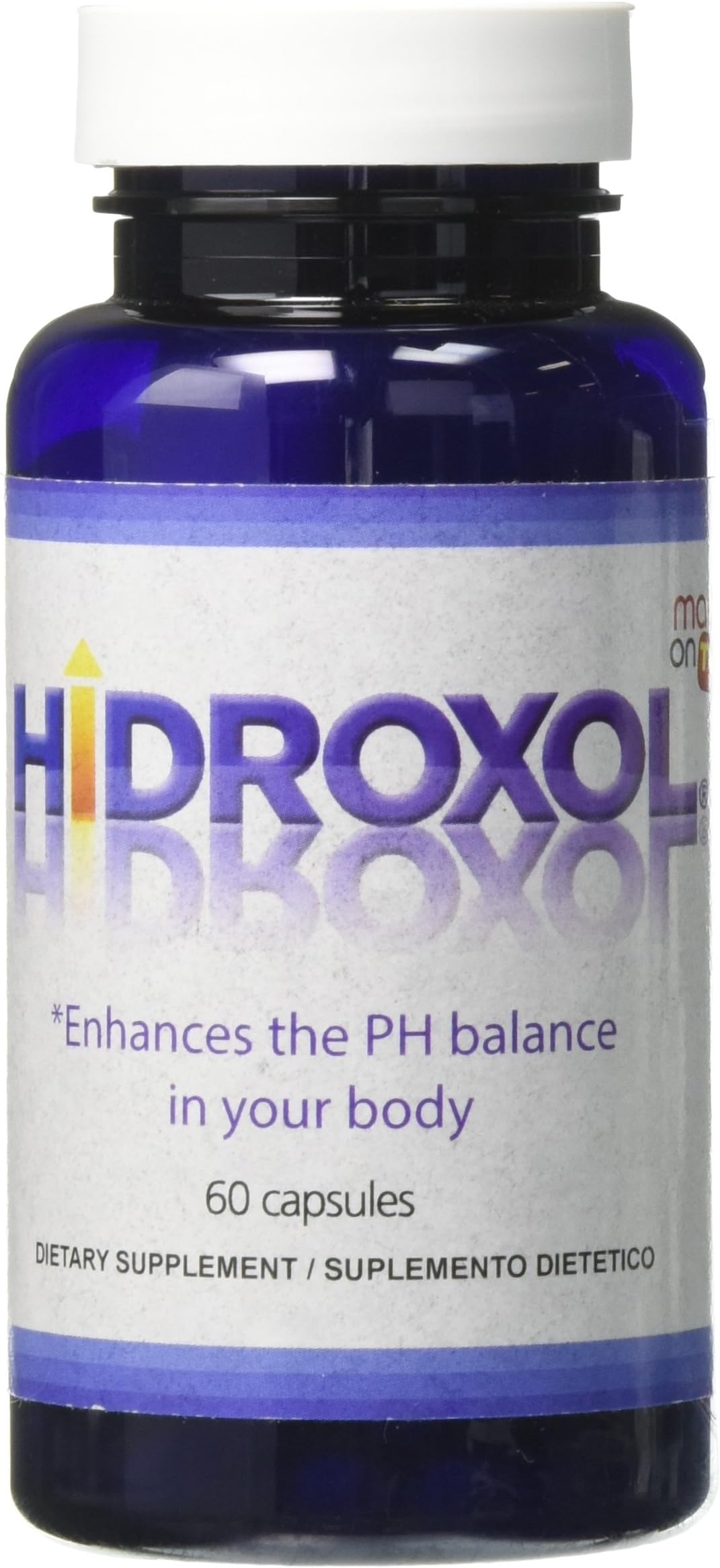 Hidroxol Natural Supplement 60 Capsules Pack of 2 - Supports Immune System - PH Balance - Energy Levels