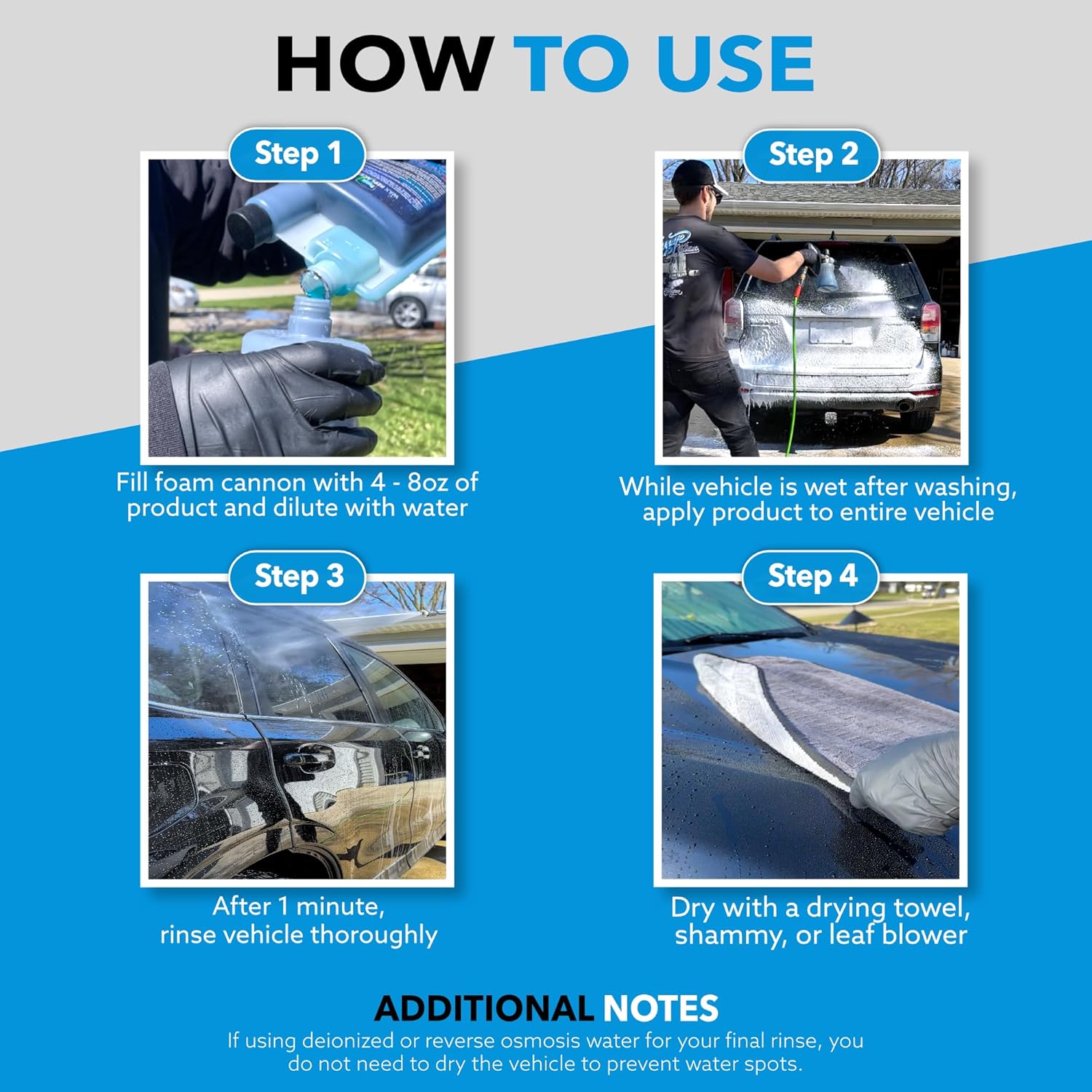 Image Wash Wax Replacement Foamable – Concentrated Spray Wax & Protectant for Cars, Trucks, RVs, Boats,Ceramic & Waxed Surfaces. ((32 Fl Oz (Pack of 1)))