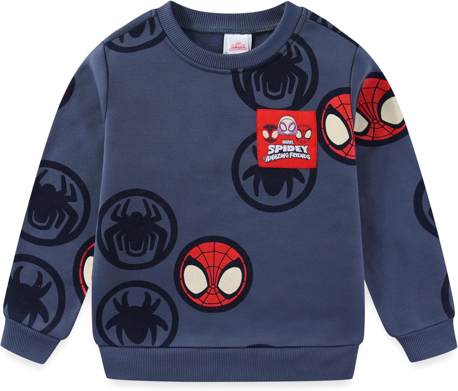 Marvel Spider-Man Boys Sweatshirt and Pants Set for Toddler and Big Kids - Image 2