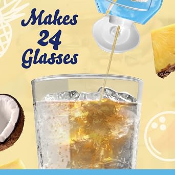 Crystal Light Liquid Energy Drink Mix with Caffeine, Sugar Free Water Enhancer, Low Calorie Beverage Concentrate, Liquid Water Flavoring, Tropical Coconut, 1.62 Fluid Ounce (Pack of 12)