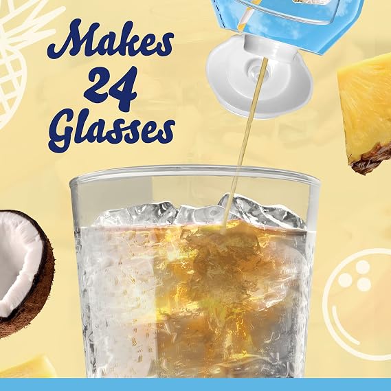 Crystal Light Liquid Energy Drink Mix with Caffeine, Sugar Free Water Enhancer, Low Calorie Beverage Concentrate, Liquid Water Flavoring, Tropical Coconut, 1.62 Fluid Ounce (Pack of 12)