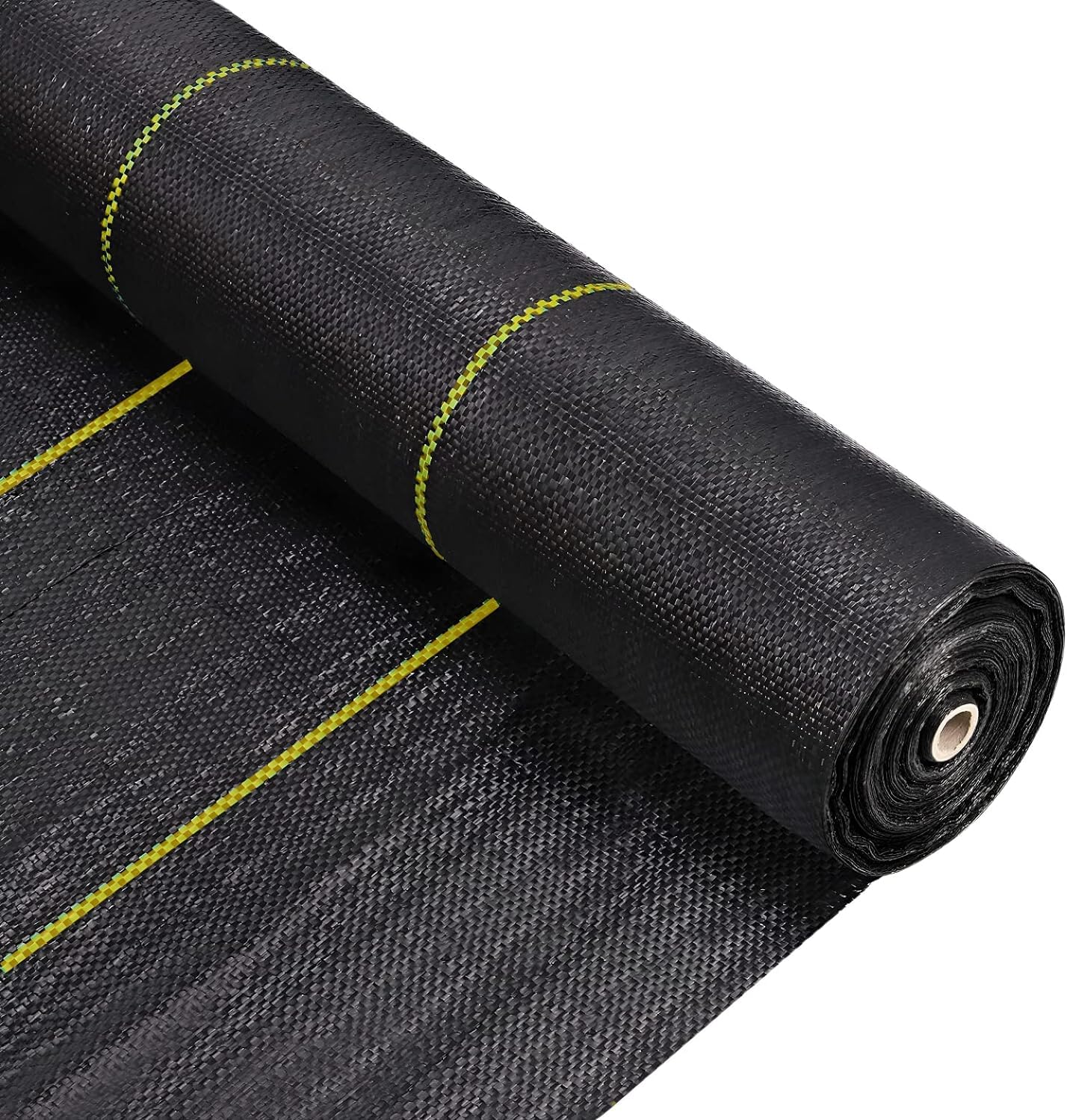 AirTech-UK Heavy Duty Weed Control Membrane Garden Weed Barrier Fabric for Landscaping Driveway Gravel Artificial Grass Lawn Underlay Black Woven Roll Ground Cover 2M Wide x 1M-100M length (2M x 60M)