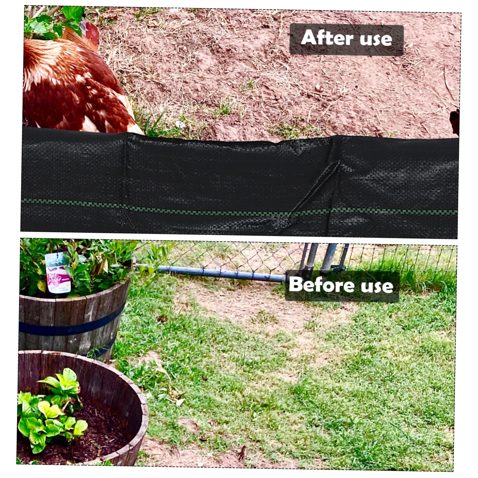 Abaodam Telo in Tessuto per Giardinaggio con Picchetti per Prevenzione Erbacce Adatto Orto Aiuole Tappezzanti Giardino