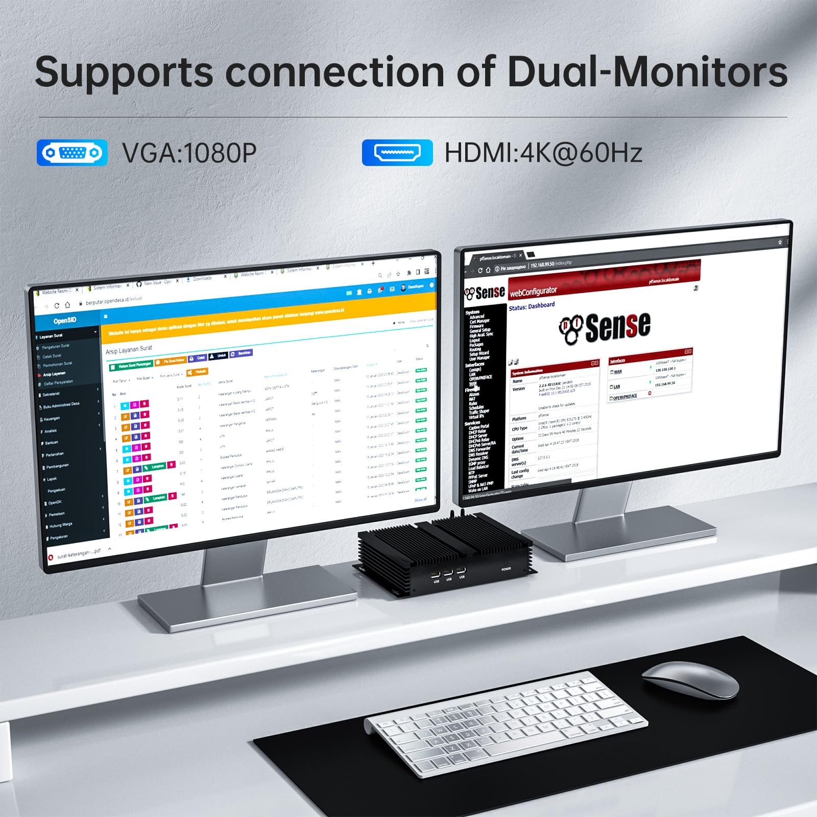 Amazon.co.jp: Kinupute ファンレスミニPC、産業用デスクトップ