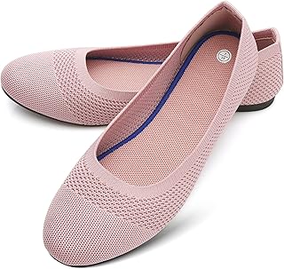 Rominz Women’s Round Toe Ballet Flat Mesh Flats Shoes Comfortable Dress Shoes Walking Flats Classic Ballet