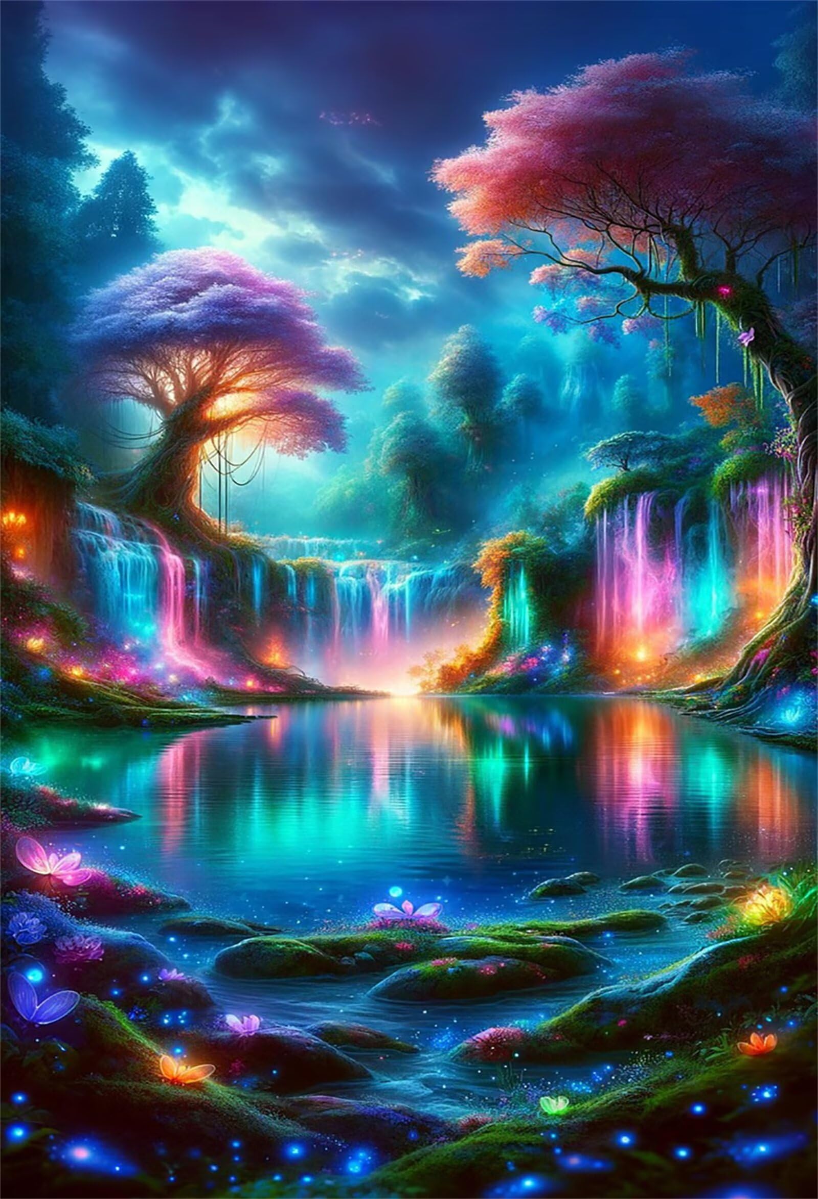 Puzzle 700 sztuk, wodospad bajki kraj puzzle dla dorosłych, puzzle dla dorosłych, zabawki upominkowe dla rozrywki, gra logiczna