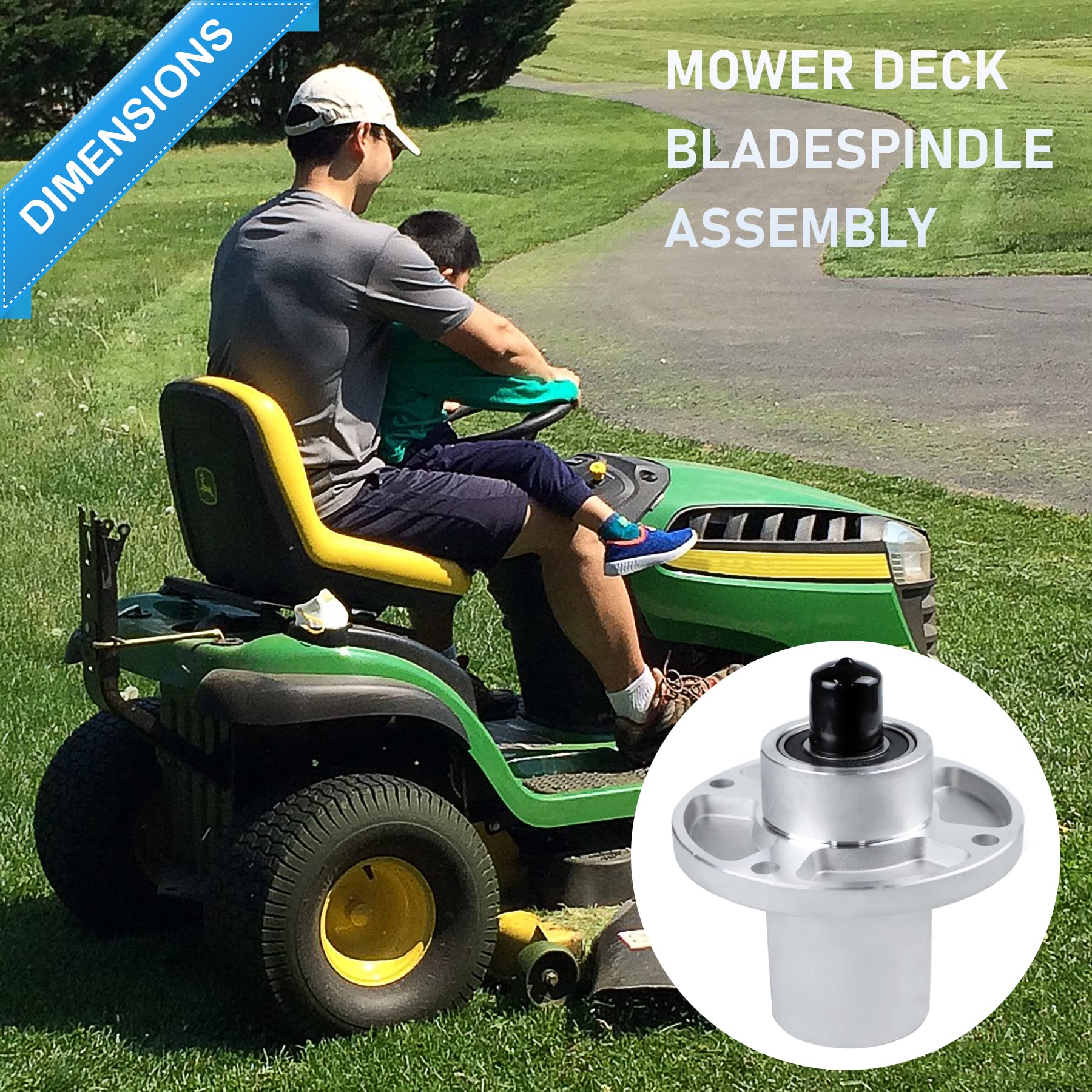 G.Times Spindelmontage 601804 – Ersatzteil Für Hustler Raptor SD, SDX, Flip-Up & Sport (36–60 Zoll)