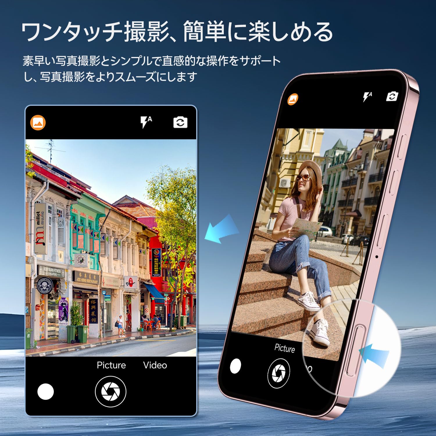 Amazon | lolhtvlol A16ProMax Android 14 スマホ 12GB+512GB/ 120Hz