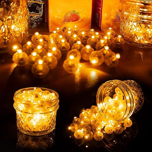 Miniatura 22 de Aogist 100 luces de globo verde, mini bola impermeable de largo tiempo de espera, lámpara LED redonda para linterna de papel, fiesta, boda