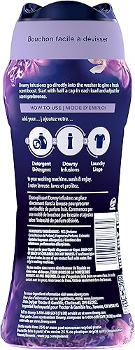 Vista 72 de Downy Infusiones - Perlas potenciadoras de aroma en el lavado, aroma Calm de lavanda y vainilla, 5.7 onzas