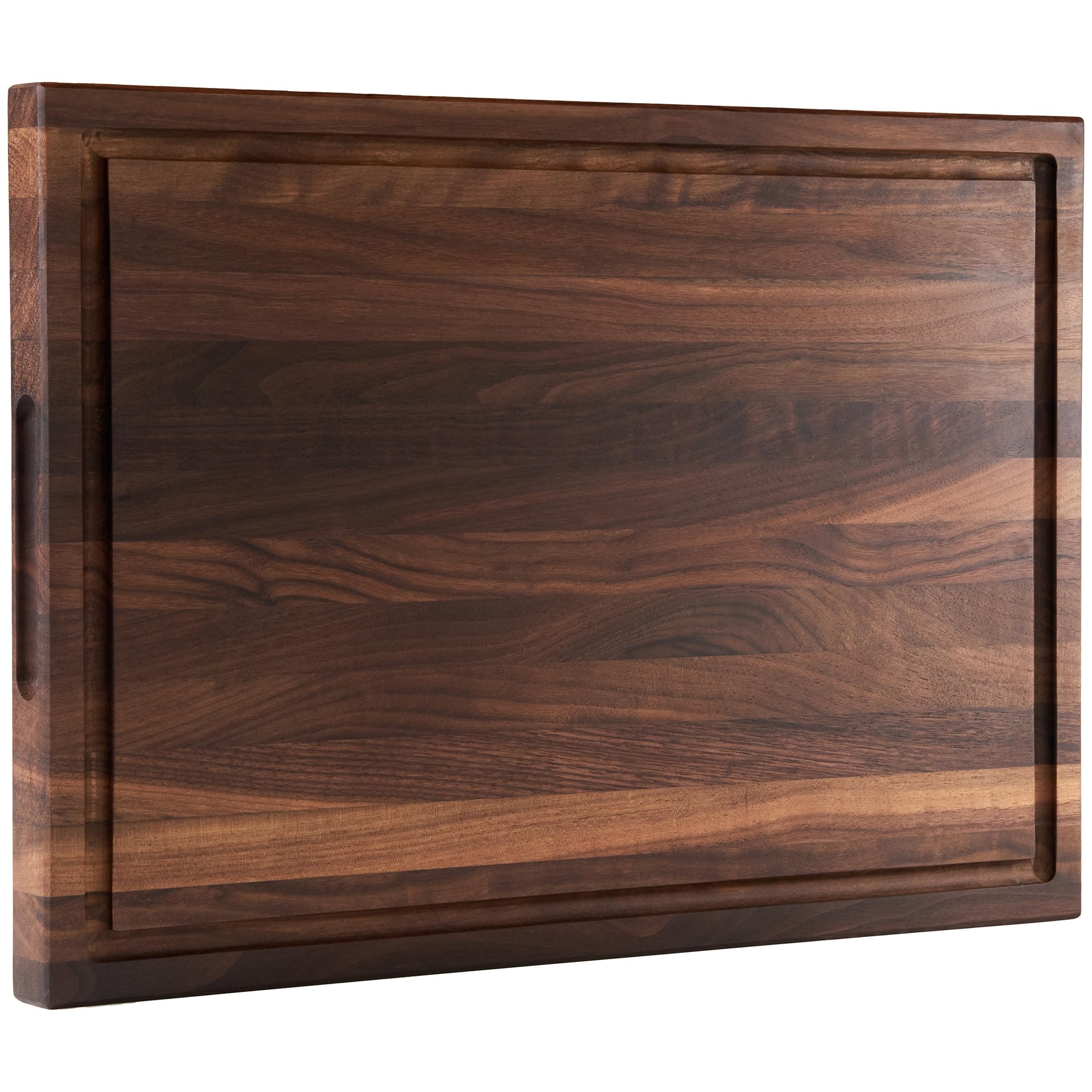 Dark Walnut Wood Cutting Board 17x12 x1in