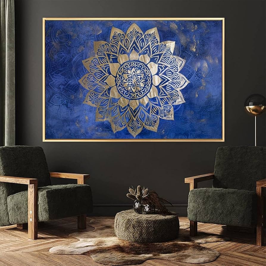 絵インテリア絵画　額付（青緑+金色の枠)油絵F6-G282023 風景 祈り希望 絵画 インテリア 絵 額付( 青緑＋金色の枠) 油絵 uF6-111002 花