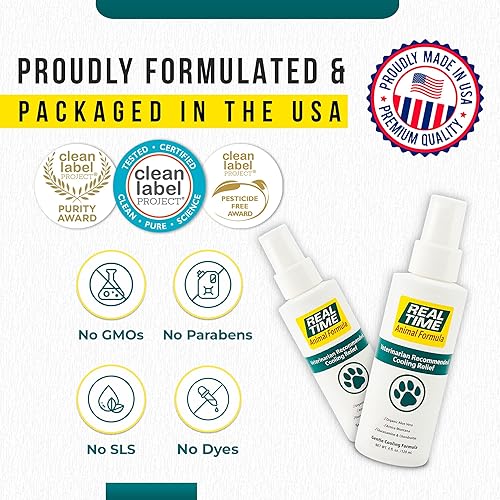 Miniatura 6 de Real Time Pain Relief Fórmula para mascotas – Botella de spray de 4 onzas | Alivio recomendado por veterinarios para mascotas | 16 ingredientes