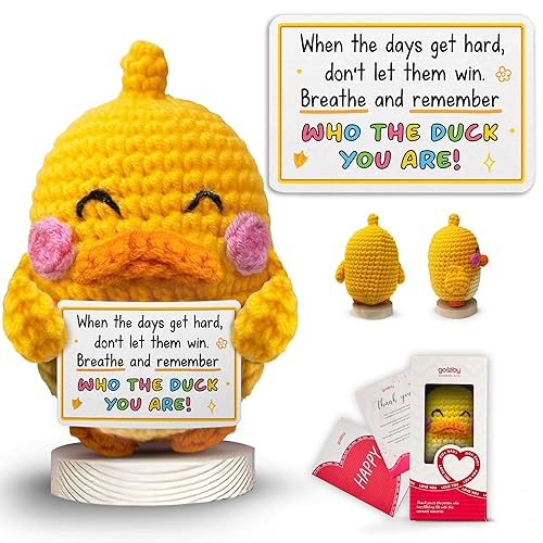 Gossby Positive Duck Crochet - Breathe & Remember WHO The