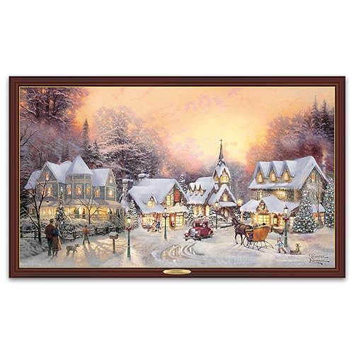 pix Thomas Kinkade Light Up Pictures decorative collectibles a holiday