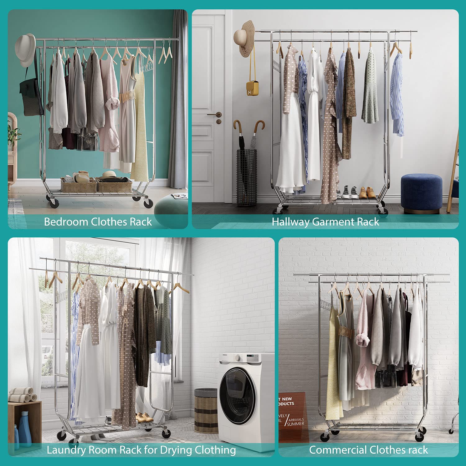 Buy Raybee Clothes Rack Heavy Duty Clothing Racks for Hanging Clothes