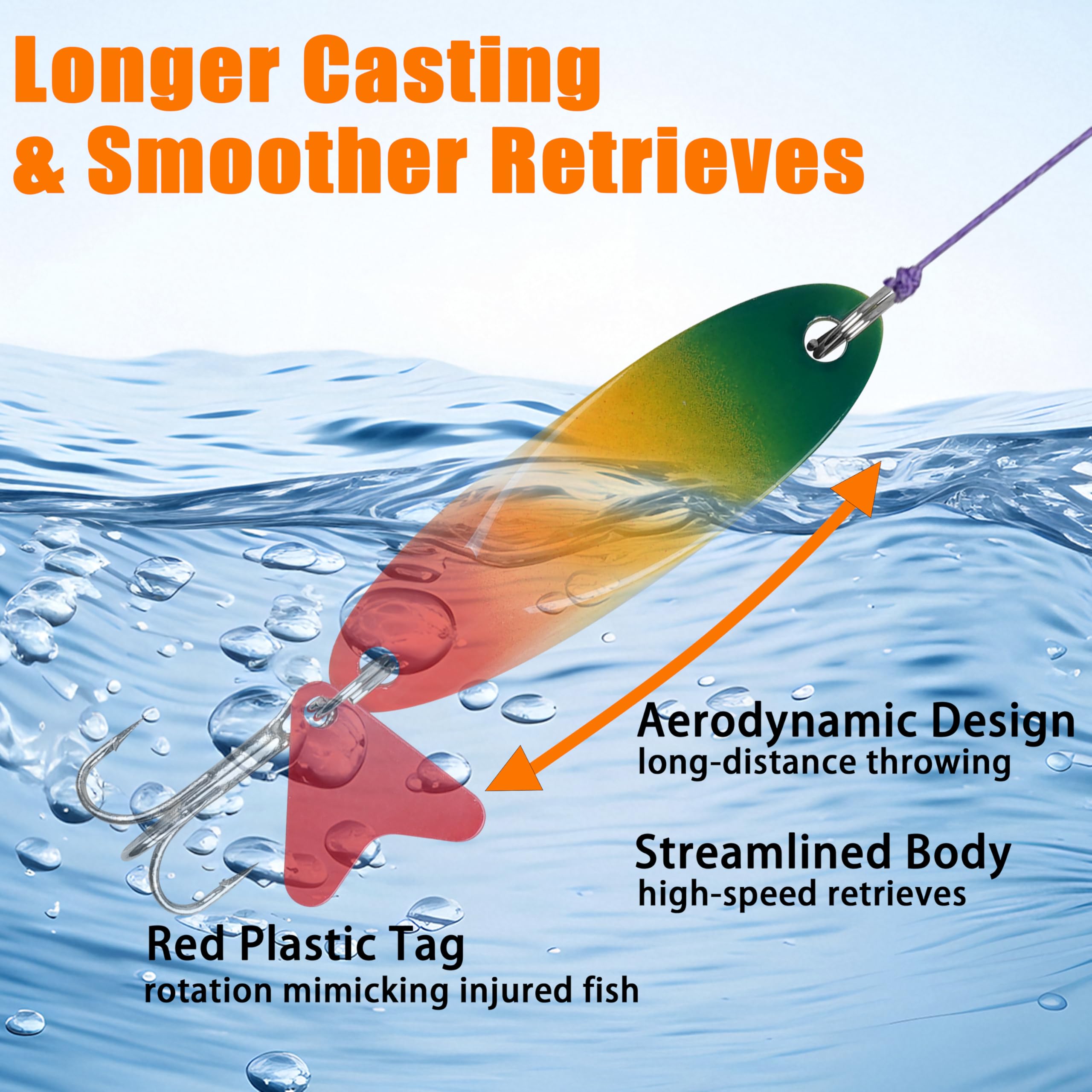 does lure hurt fish Fishing Spoons Fishing Lures Kit, 5pcs Trout Lures Hard Spinner Bait Jigging Casting Trolling Spoon with Sharp Treble Hooks for Trout Bass Pike Sunfish Salmon Walleye : Sports & Outdoors Tackle Bandit Stream-A-Lure | SilverBack YRD Color:Black/Gold Willow