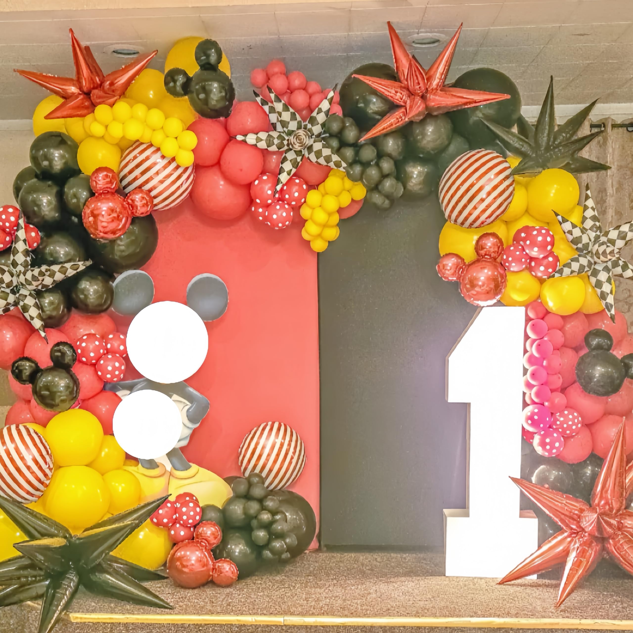 2*12 Pcs Black White Checkered Explosion Pointed Star Foil Balloons/4D Checkered Racing Balloons/Race Car Birthday Party Supplies/Las Vegas Casino Party/Father's Day Boys Birthday Party (2 Pcs Black)